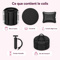 Bain glacé pliable : caractéristiques