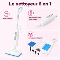 Balai vapeur 6 en 1 : caractéristiques
