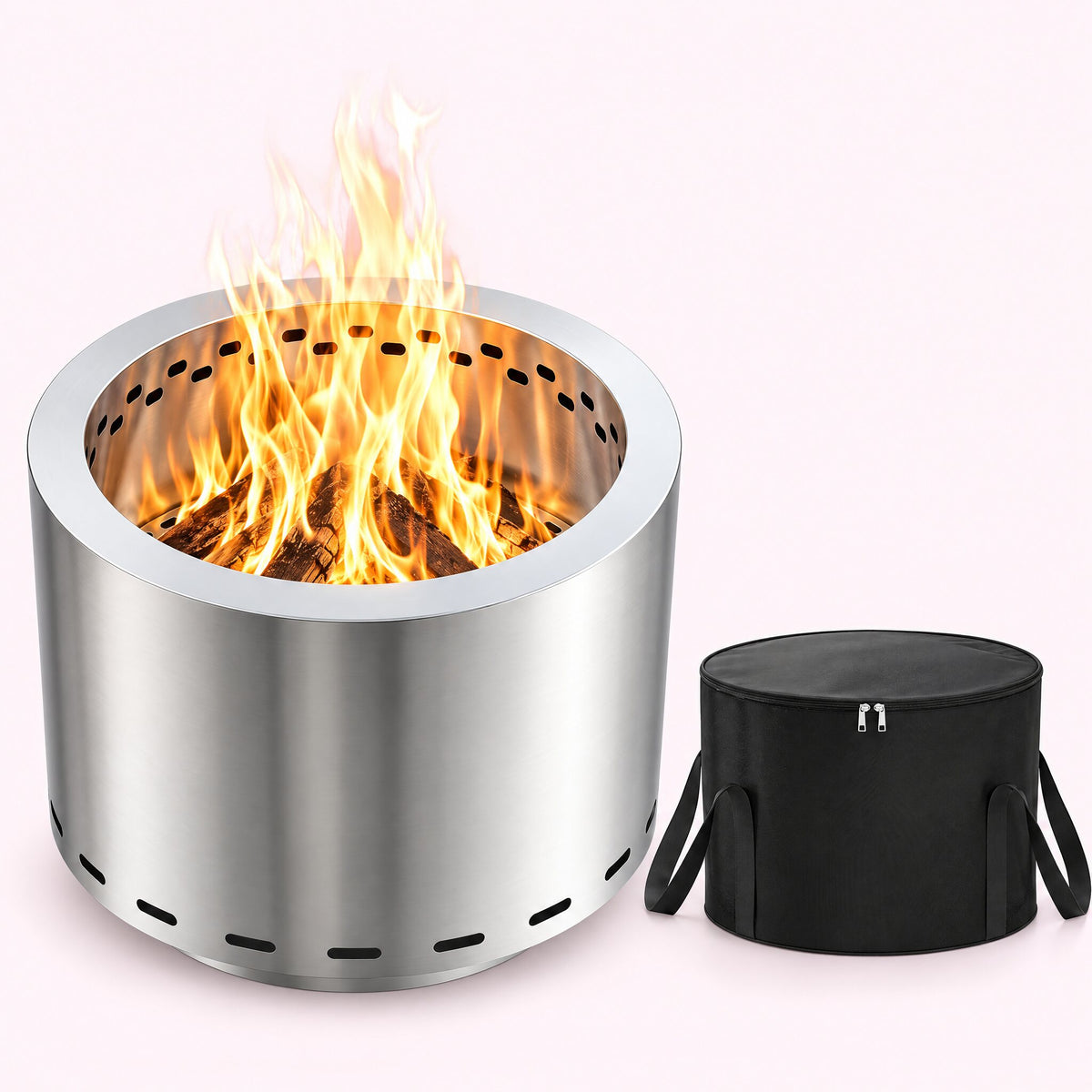 Brasero inox à faible fumée