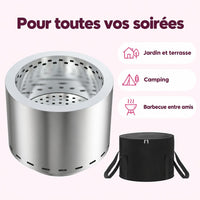 Brasero inox à faible fumée : caractéristiques