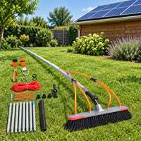 Brosse télescopique à eau 7 m en situation