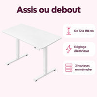 Bureau assis-debout électrique : caractéristiques