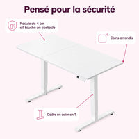 Bureau assis-debout électrique : caractéristiques