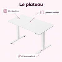 Bureau assis-debout électrique : caractéristiques
