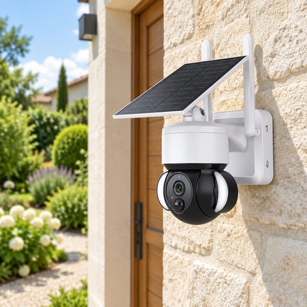 Caméra solaire Wi-Fi en situation