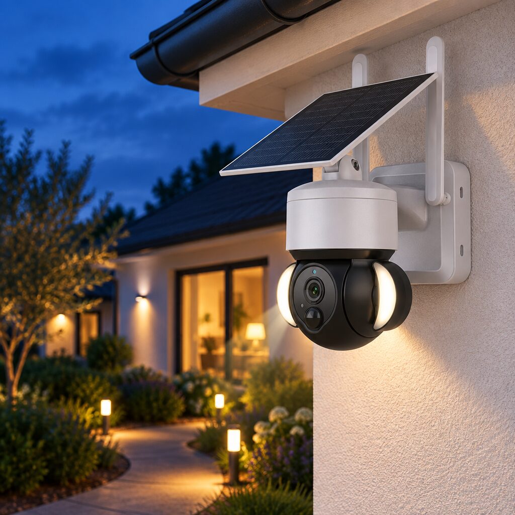 Caméra solaire Wi-Fi en situation