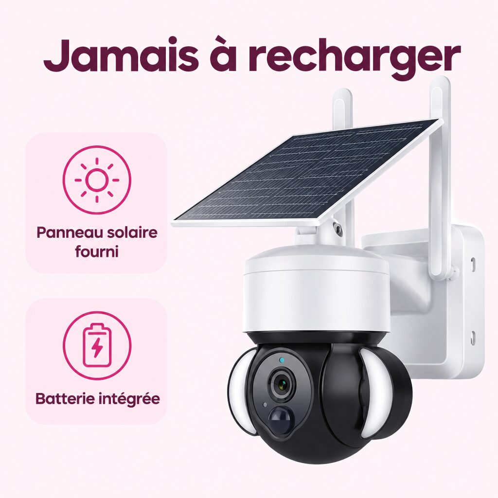 Caméra solaire Wi-Fi : caractéristiques