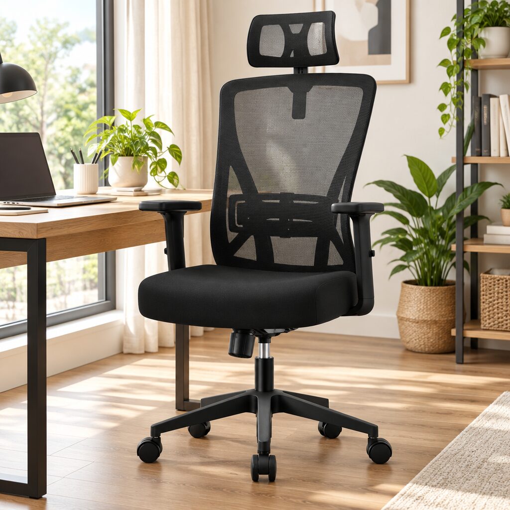 Chaise de bureau ergonomique en situation