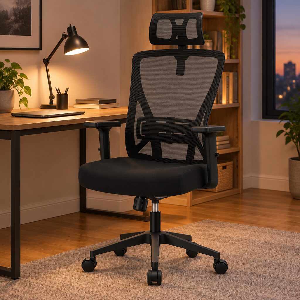 Chaise de bureau ergonomique en situation
