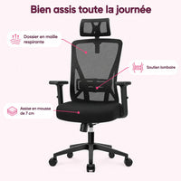 Chaise de bureau ergonomique : caractéristiques