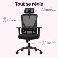Chaise de bureau ergonomique : caractéristiques