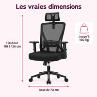 Chaise de bureau ergonomique : caractéristiques