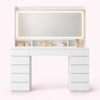 Coiffeuse à miroir lumineux