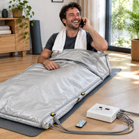 Couverture sauna infrarouge en utilisation