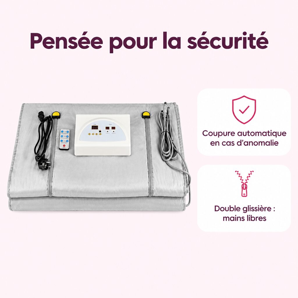 Couverture sauna infrarouge : caractéristiques