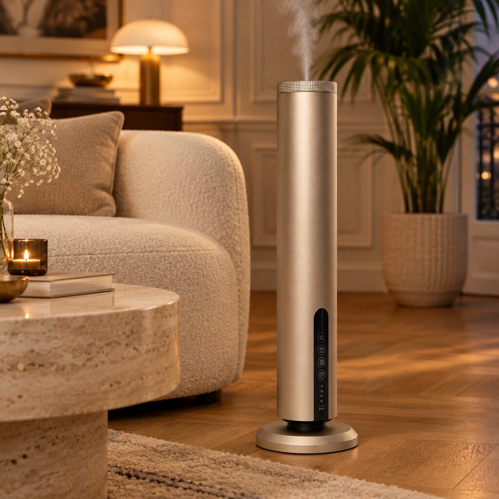 Diffuseur colonne en situation