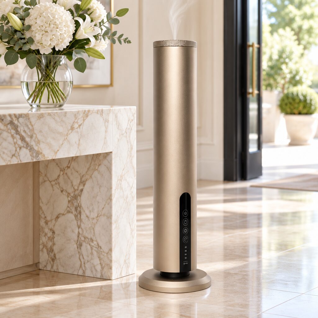 Diffuseur colonne en situation