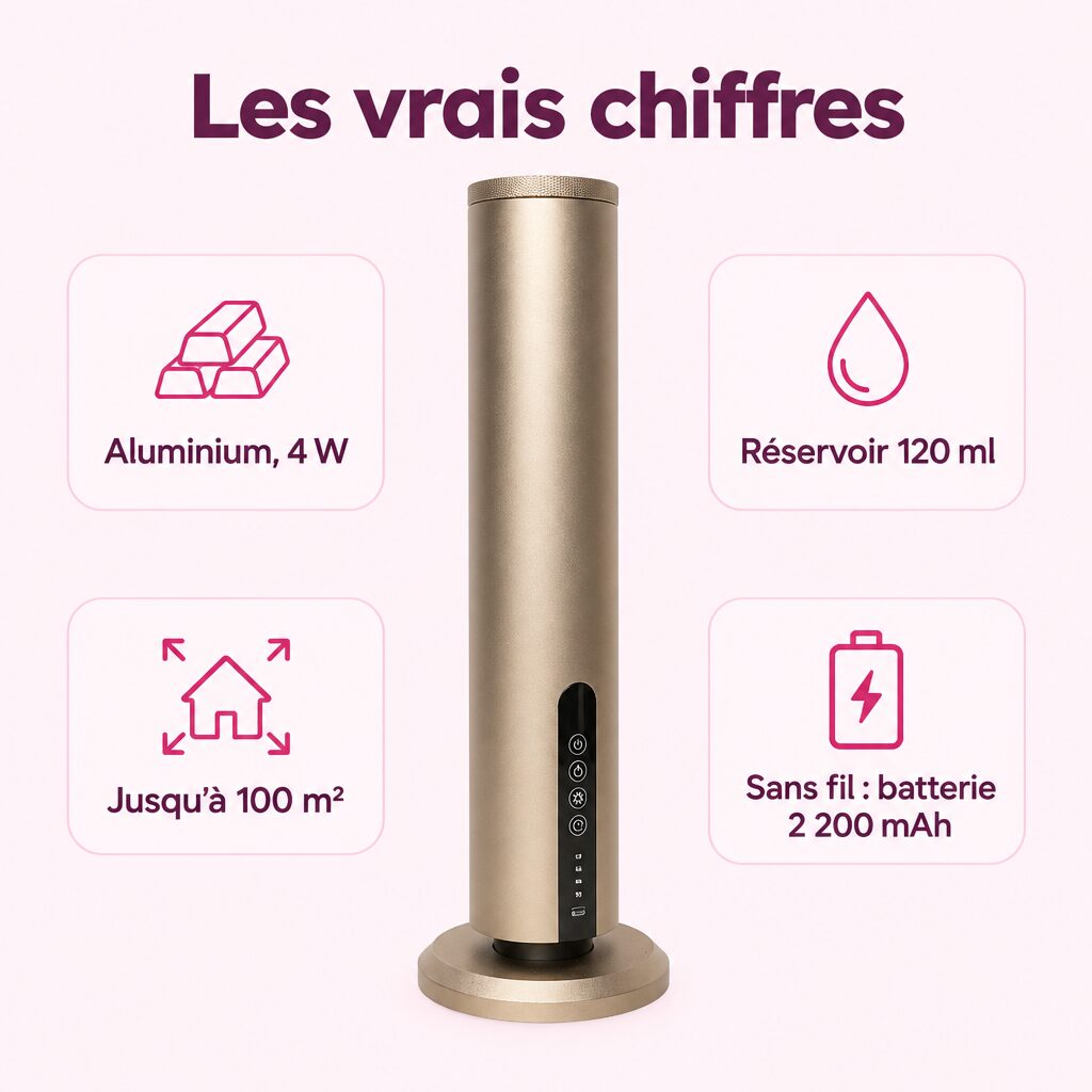 Diffuseur colonne : caractéristiques