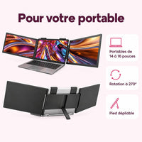 Écran triple pour portable : caractéristiques