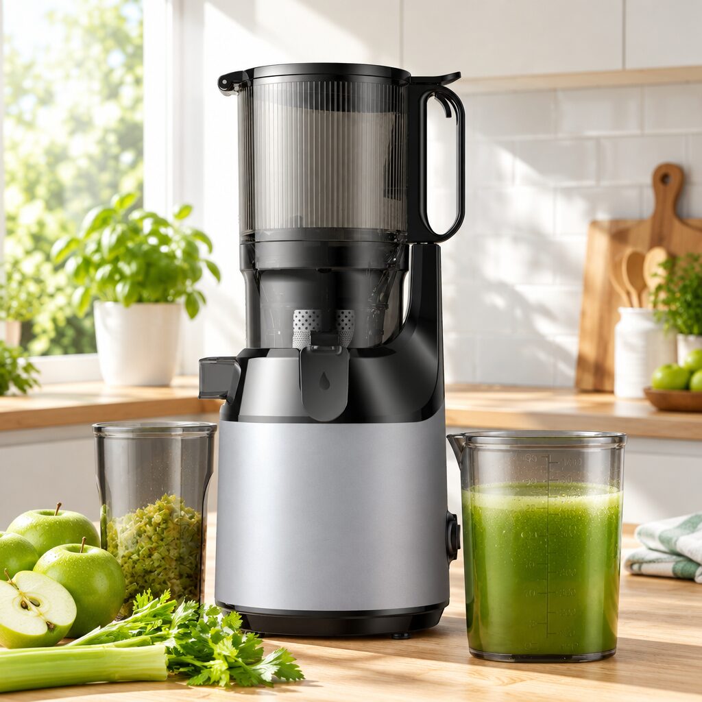 Extracteur de jus vertical en situation