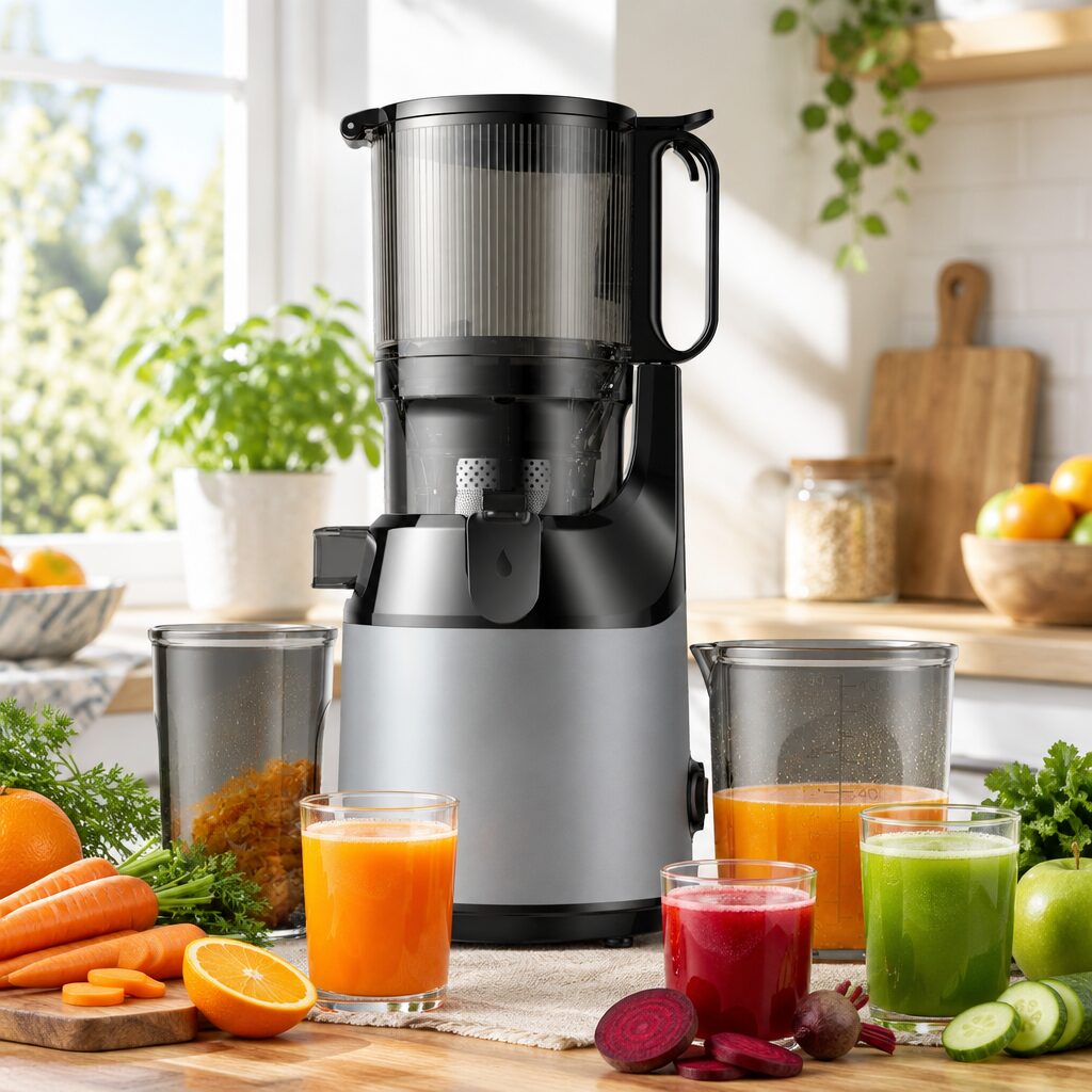 Extracteur de jus vertical en situation