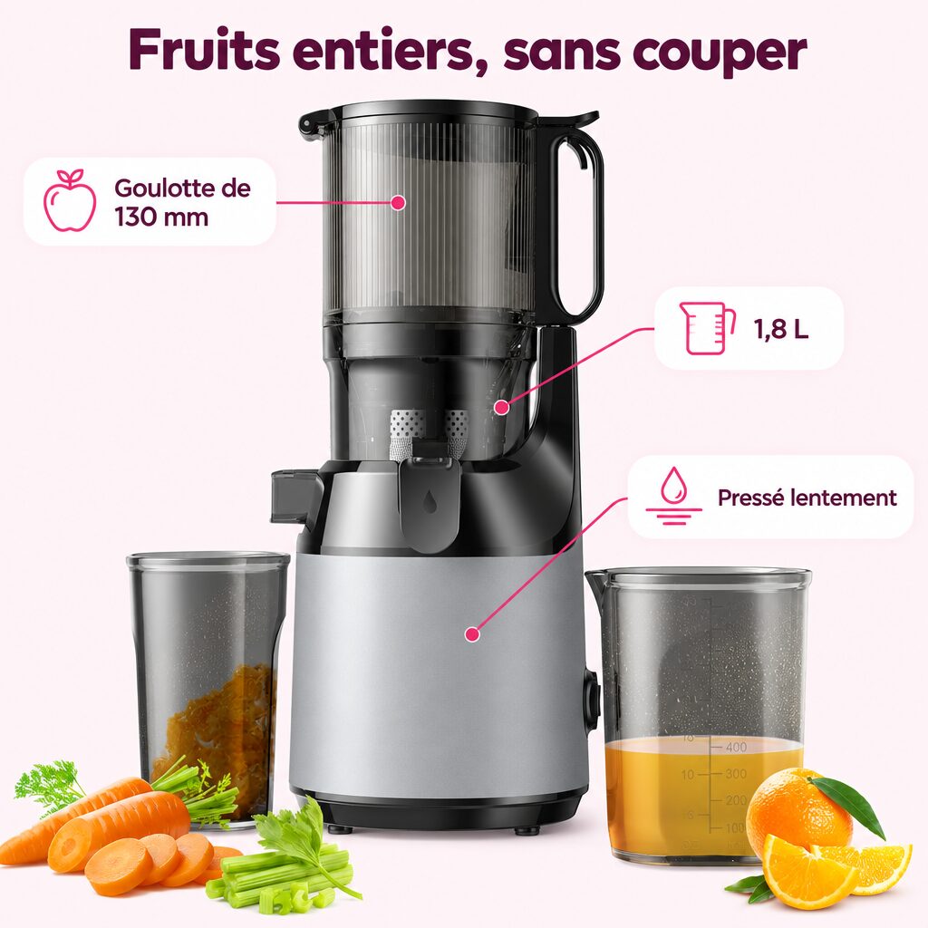 Extracteur de jus vertical : caractéristiques