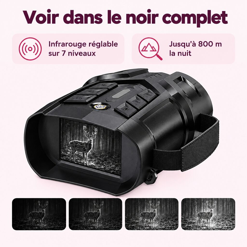 Jumelles de vision nocturne : caractéristiques