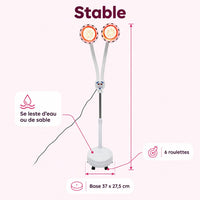 Lampe infrarouge double tête : caractéristiques