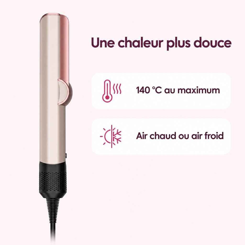 Lisseur séchant 2 en 1 : caractéristiques