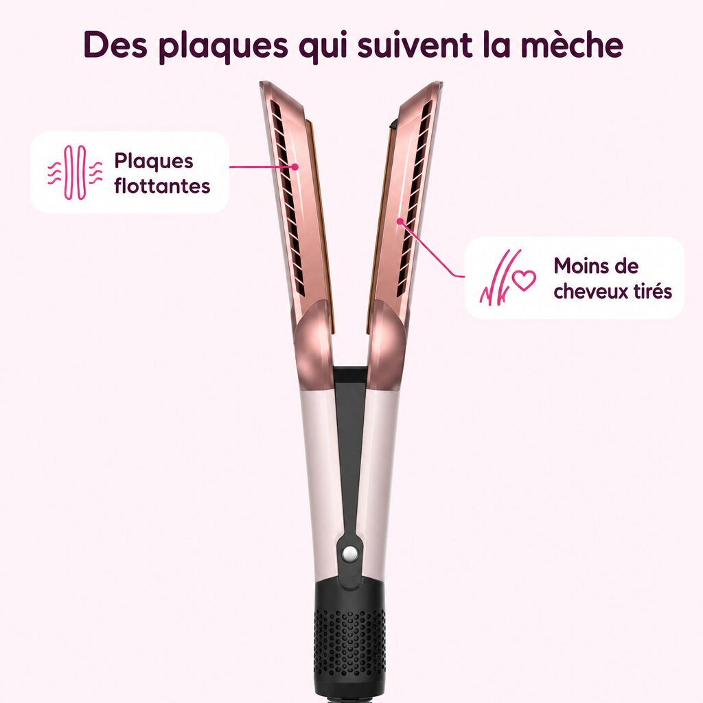 Lisseur séchant 2 en 1 : caractéristiques
