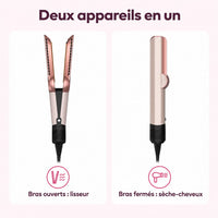 Lisseur séchant 2 en 1 : caractéristiques