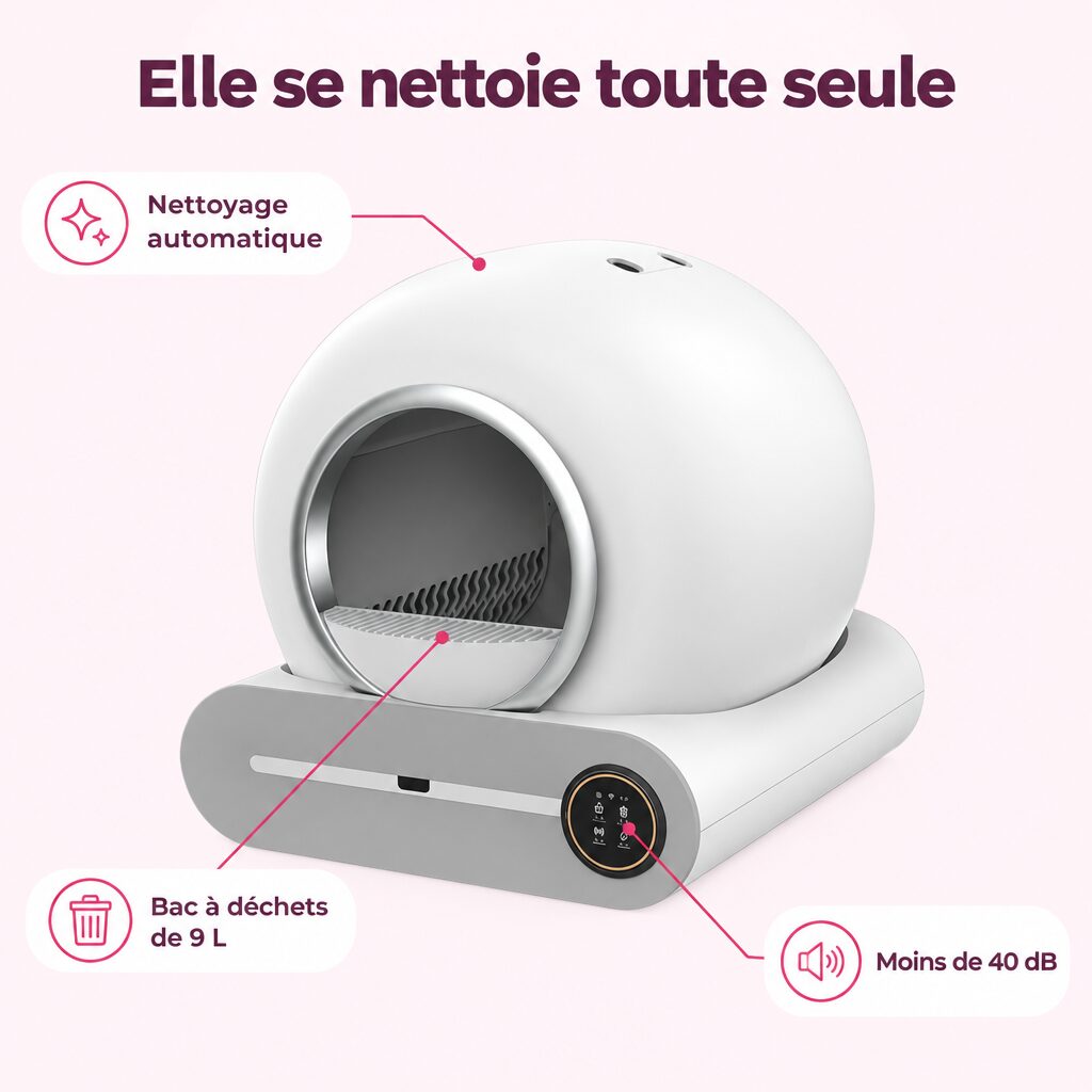 Litière autonettoyante : caractéristiques