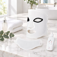 Masque LED visage et cou en situation