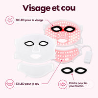 Masque LED visage et cou : caractéristiques