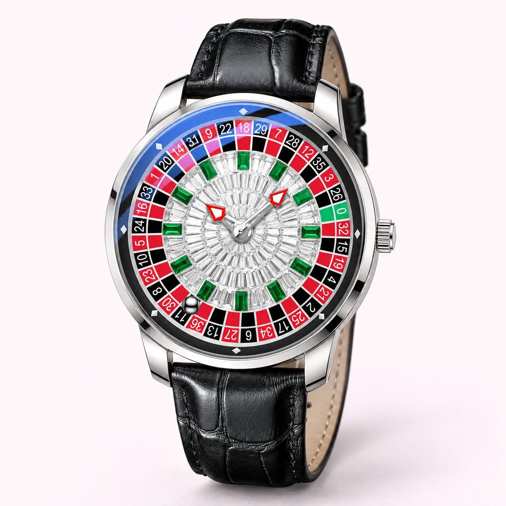 Montre à cadran roulette