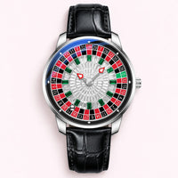 Montre à cadran roulette, vue détaillée