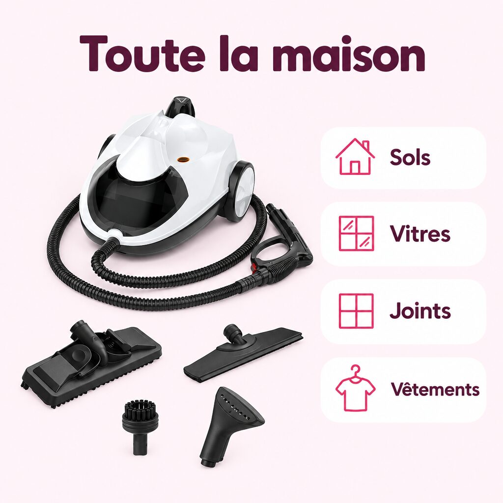 Nettoyeur vapeur multifonction : caractéristiques