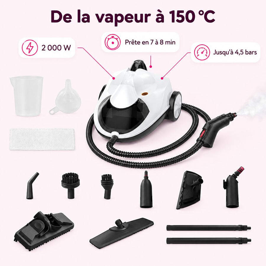 De la vapeur à 150 °C