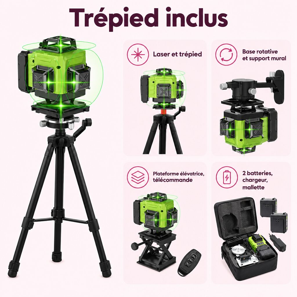 Niveau laser 16 lignes : caractéristiques