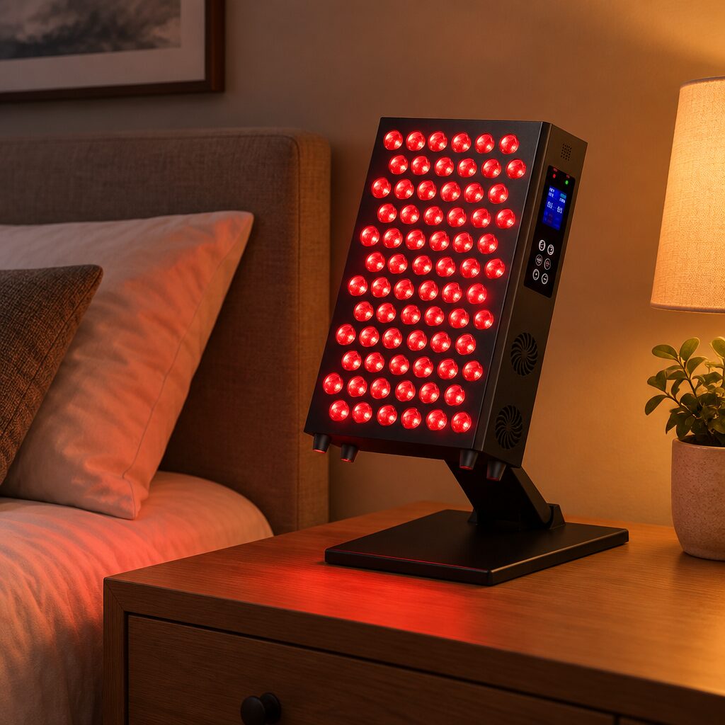 Panneau de lumière rouge en situation