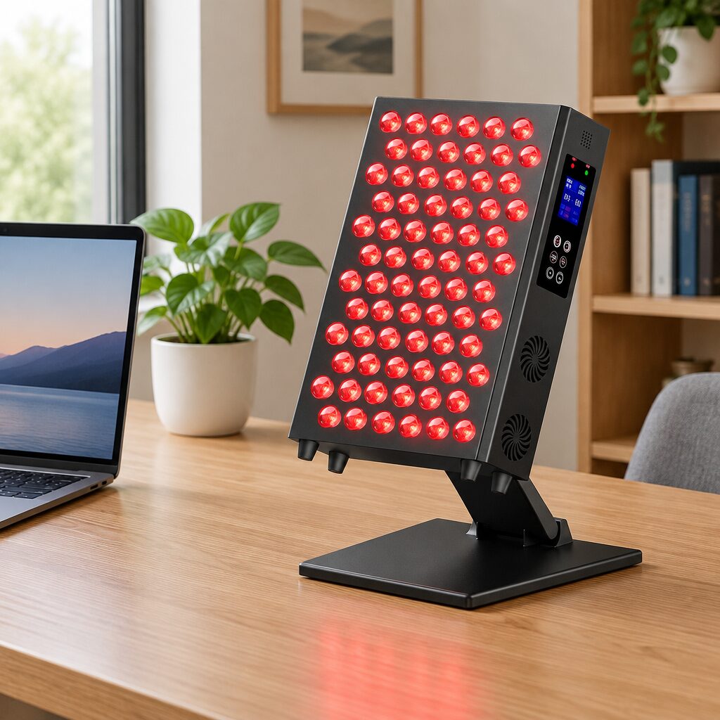 Panneau de lumière rouge en situation