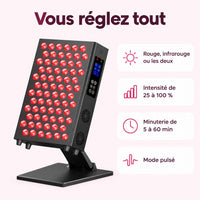 Panneau de lumière rouge : caractéristiques