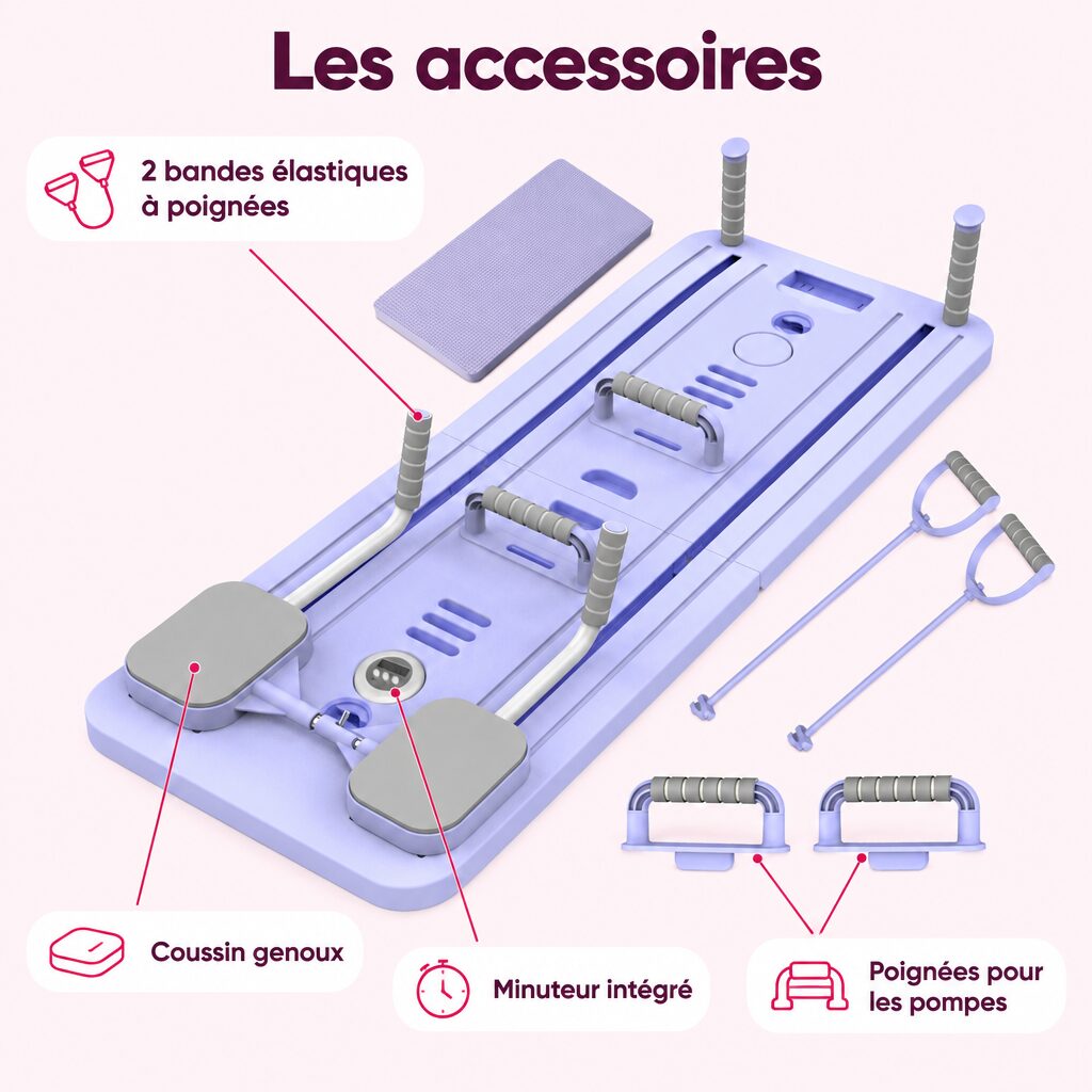 Planche de Pilates pliable : caractéristiques