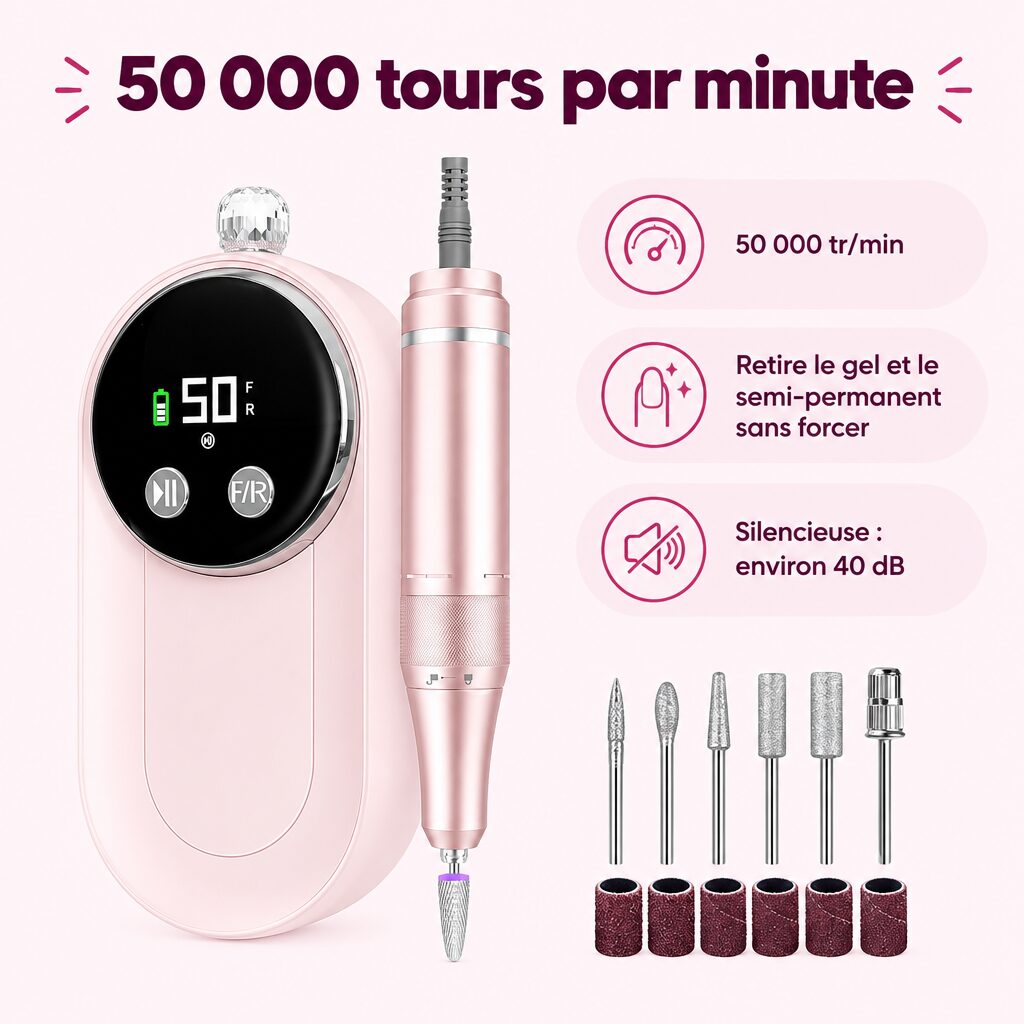 Ponceuse à ongles : caractéristiques