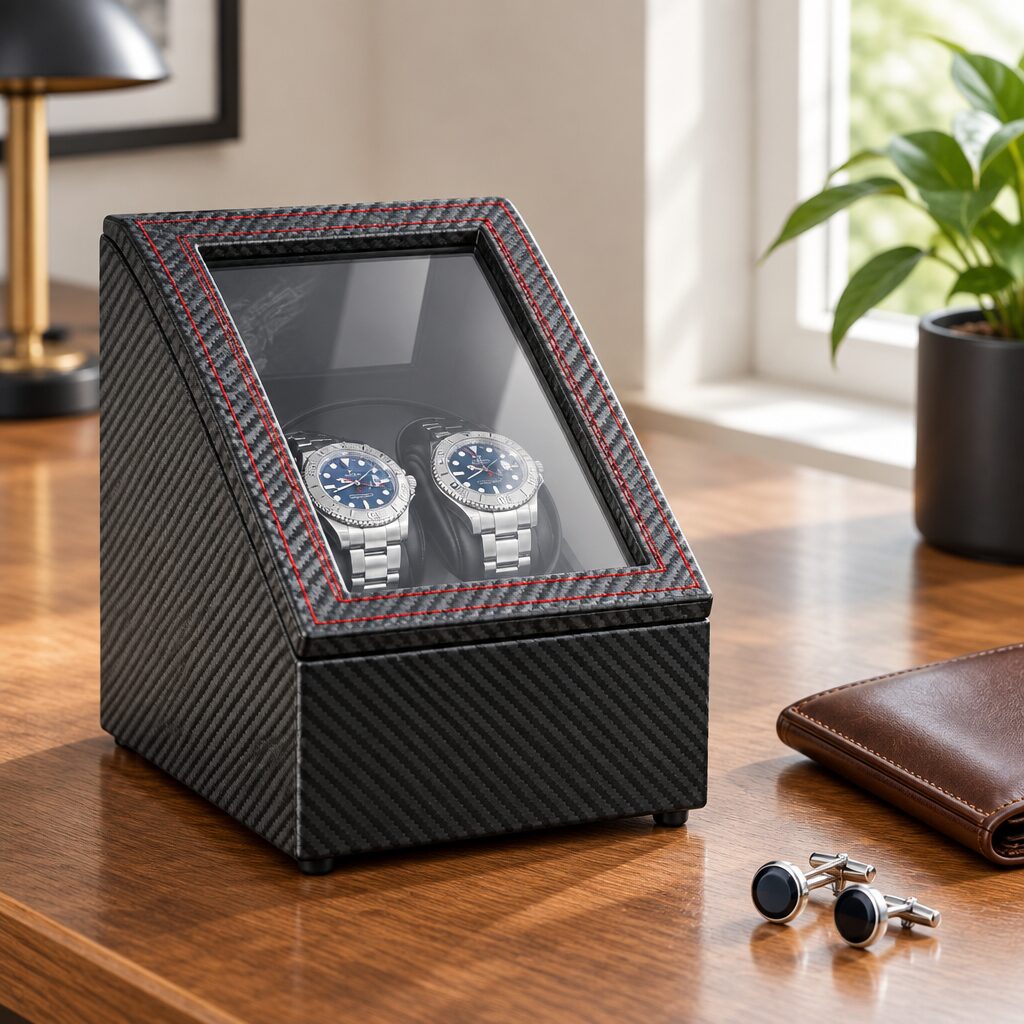Remontoir pour 2 montres en situation