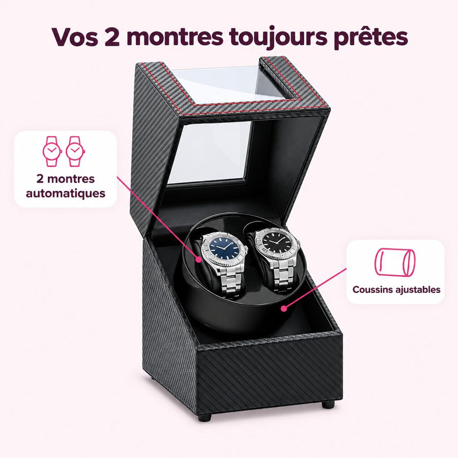 Deux montres, deux coussins