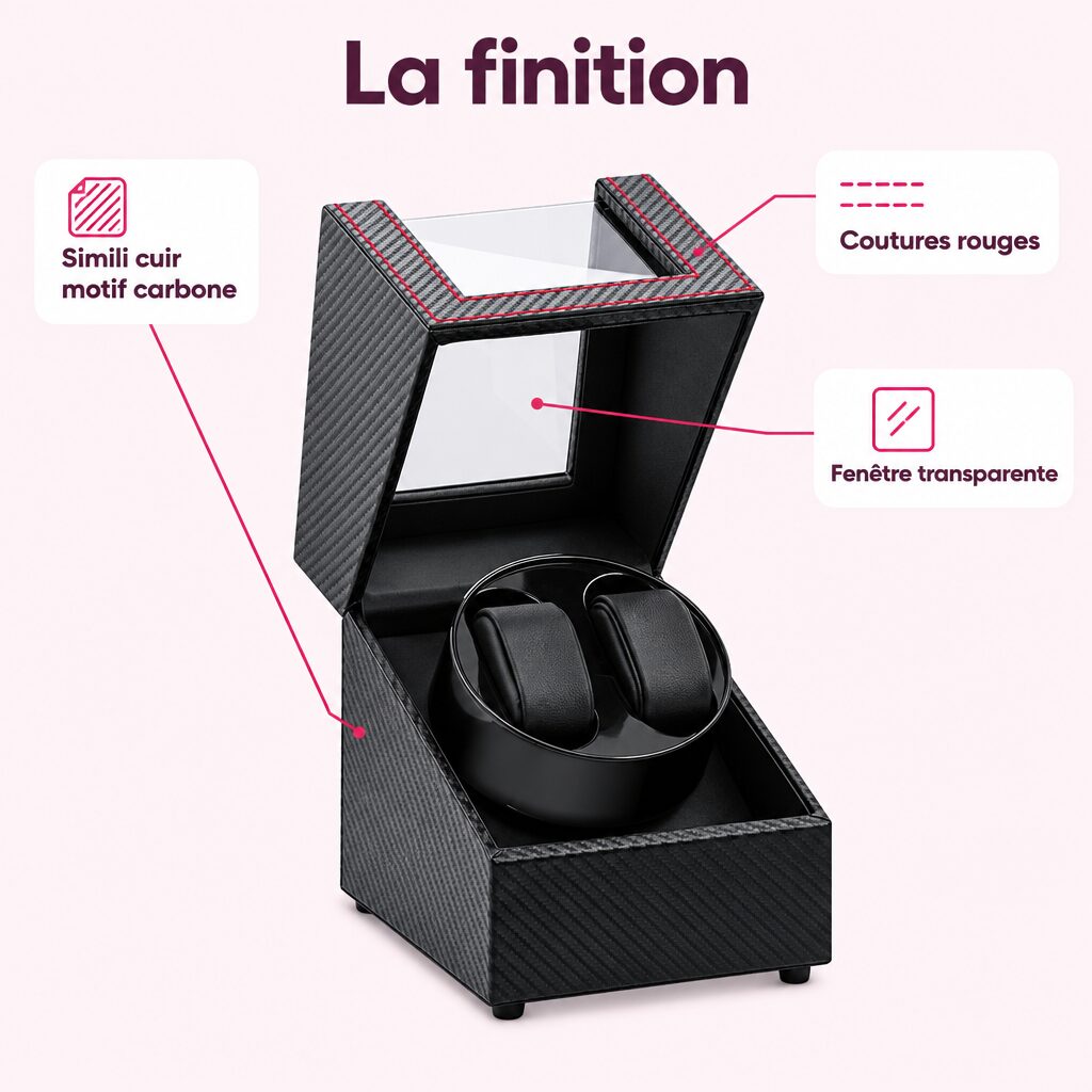 Remontoir pour 2 montres : caractéristiques