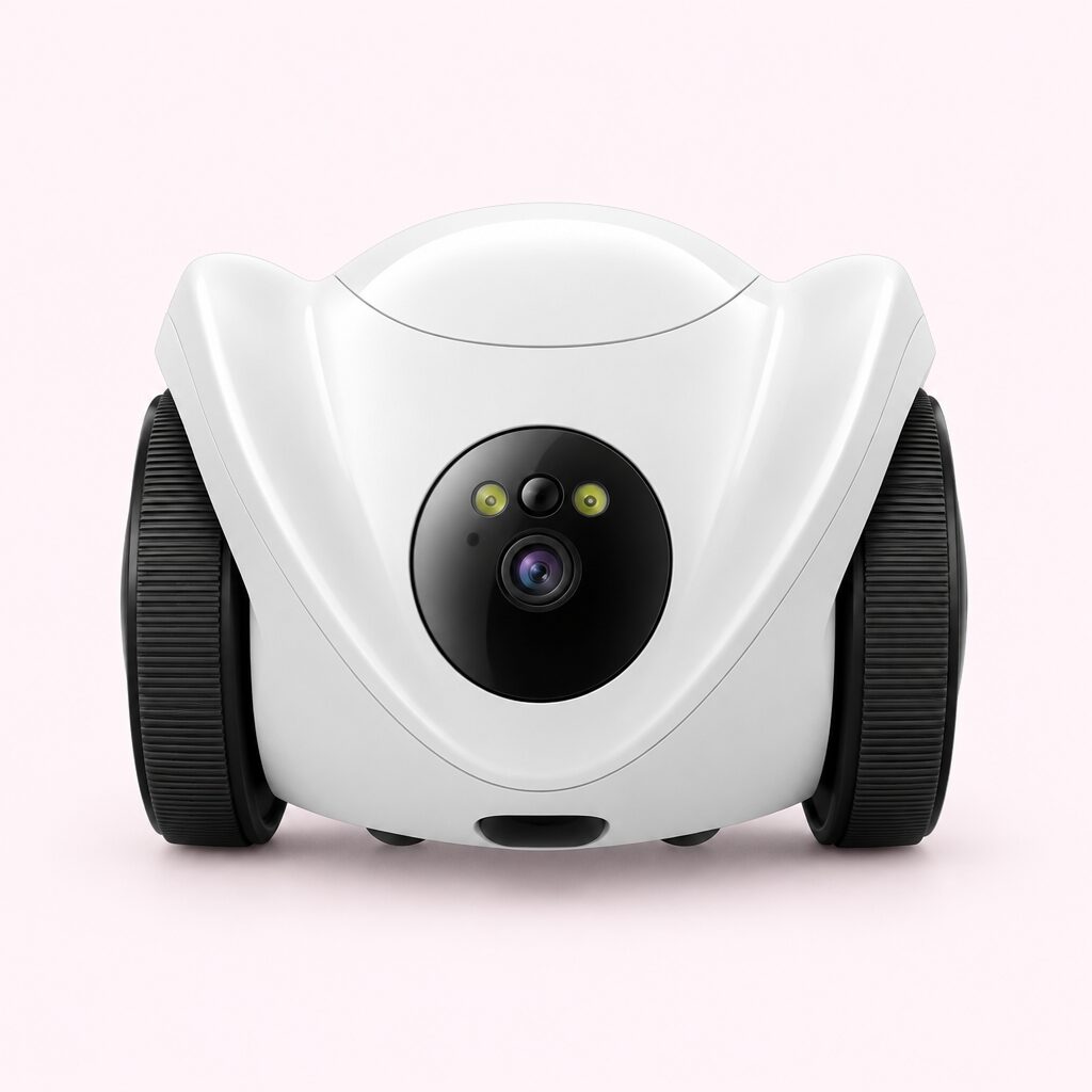 Robot compagnon pour chat, vue détaillée