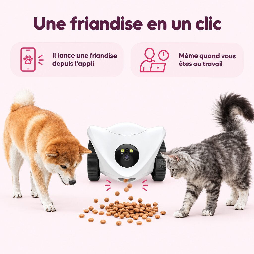 Robot compagnon pour chat : caractéristiques
