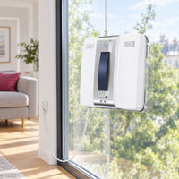 Robot laveur de vitres en situation